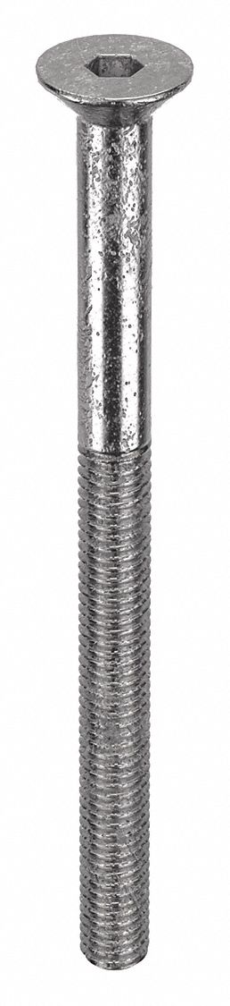 Socket Flat Head Screw: M3x0.50 Thread Size, 40 mm Lg, Flat, Plain, Stainless Steel, 18-8, 50 PK