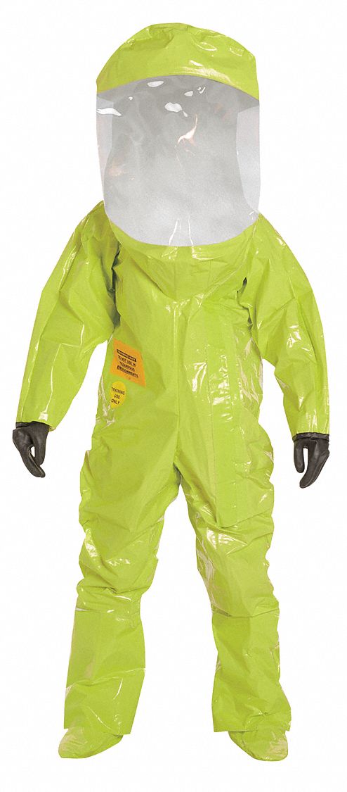 Encapsulated Training Suit, Tychem® TK, Lime Yellow - Grainger