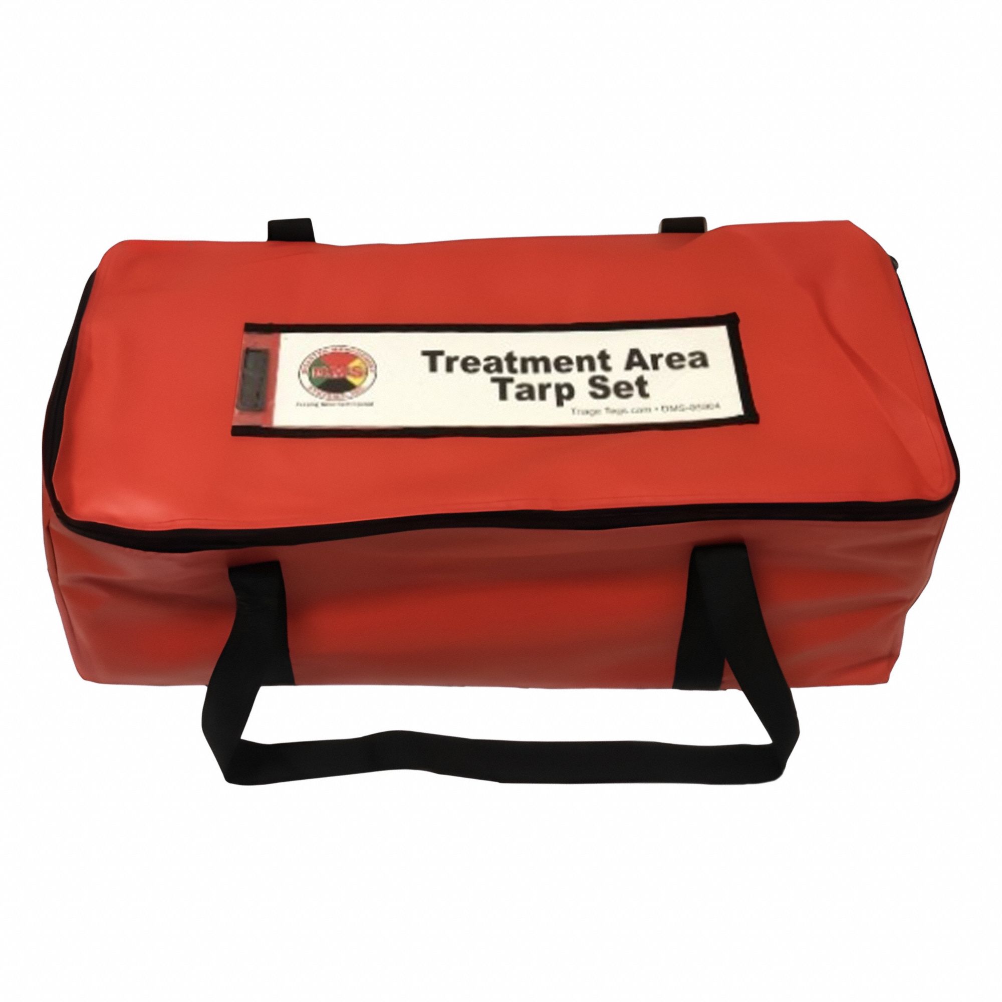 Triage Tarp: Black/Green/Red/Yellow, 20 ft Overall Wd, Vinyl