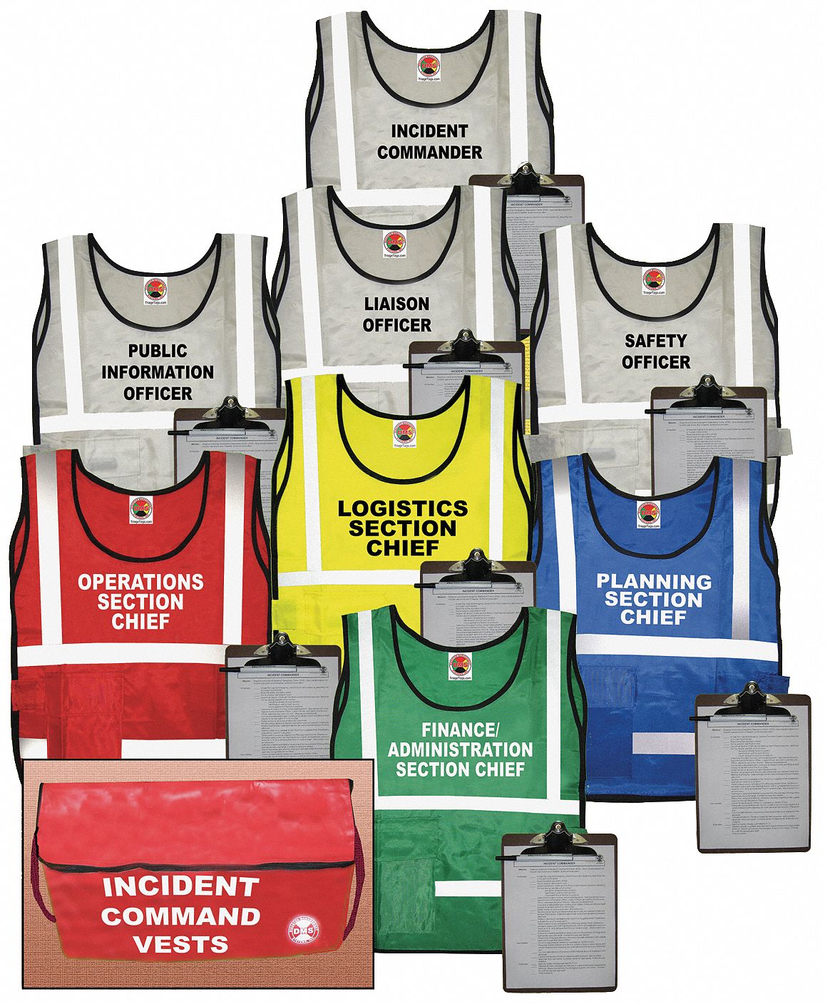 DISASTER MANAGEMENT SYSTEMS, Safety Vest ANSI Class Class 2, Assorted ...