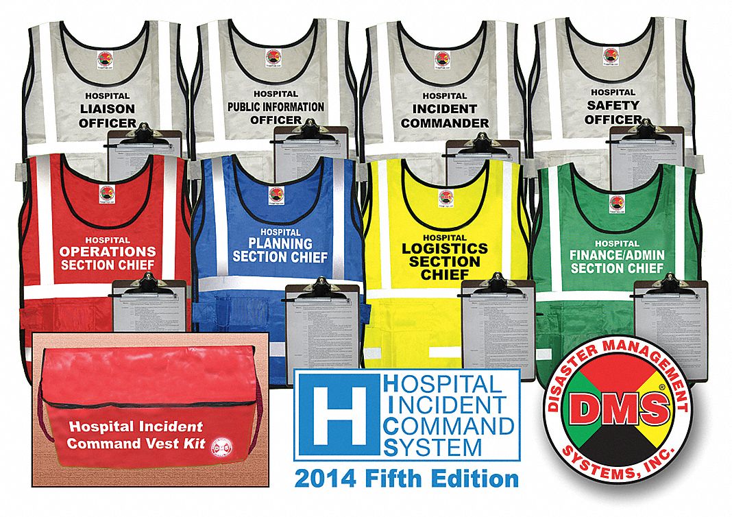 DISASTER MANAGEMENT SYSTEMS, Safety Vest ANSI Class Class 2, Assorted