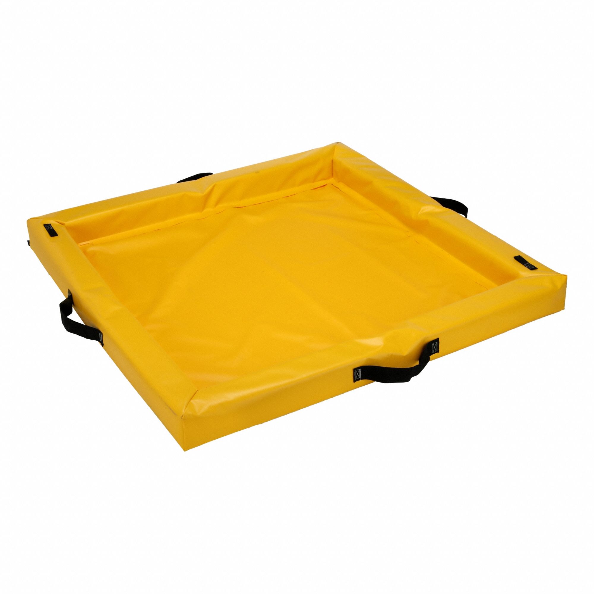 Spill Containment Tray: 40 gal Spill Capacity, 48 in Lg, 48 in Wd, 4 in Ht, Yellow