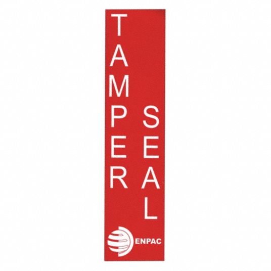 ENPAC, Tamper Seal, 2 in x 7 in, Tamper Indicating Label 38E80113TS Grainger