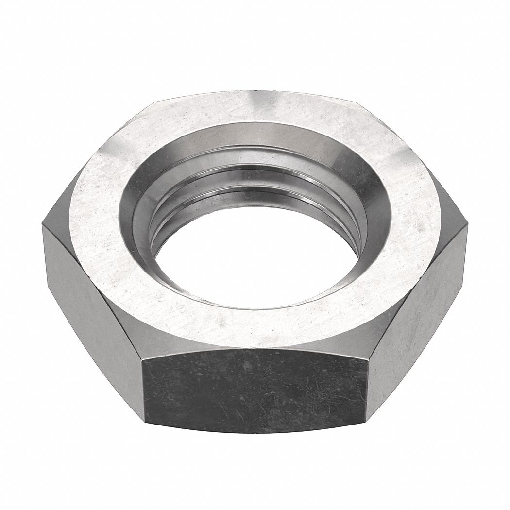 HEX NUT, M20-2.50 THREAD, 30MM HEX W, 10MM HEX H, 18-8 STAINLESS STEEL, PLAIN FINISH, 25 PK