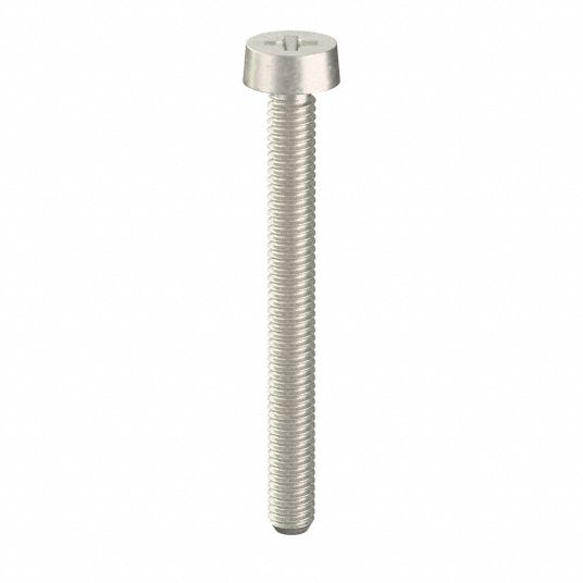 M2.5x0.45 Thread Size, 25 mm Lg, Machine Screw - 38EA25|M51340.025.0025 ...