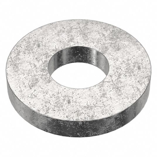 Plain Washer: For Screw Size M10, Stainless Steel, 18-8, Plain, 10.5 mm In  Dia, 100 PK