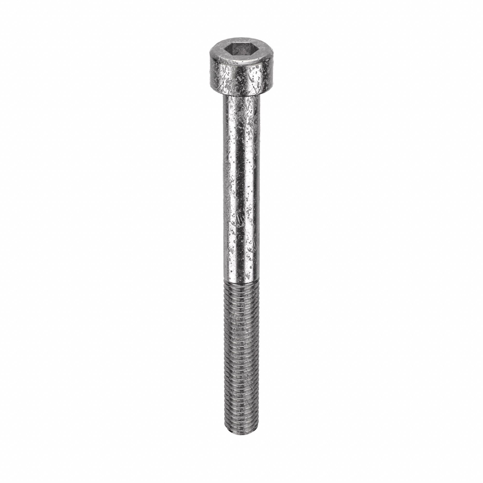 Socket Head Cap Screw: M5x0.80 Thread Size, 55 mm Lg, Std, Plain, Stainless Steel, 316, 50 PK