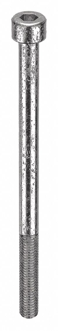 Socket Head Cap Screw: M5x0.80 Thread Size, 80 mm Lg, Std, Plain, Stainless Steel, 316, 25 PK