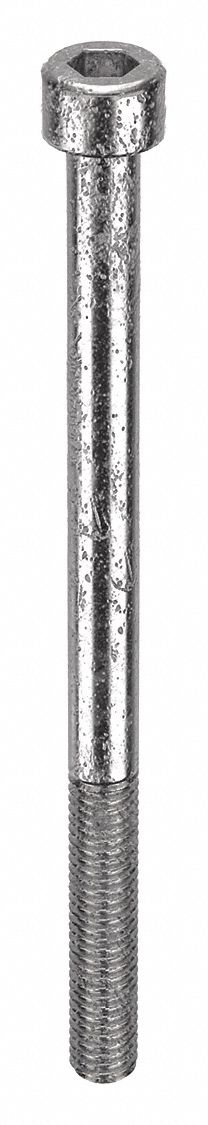 Socket Head Cap Screw: M6x1.00 Thread Size, 90 mm Lg, Std, Plain, Stainless Steel, 316, 50 PK