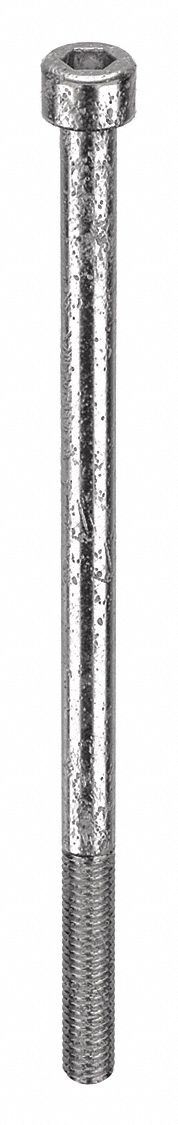 Socket Head Cap Screw: M6x1.00 Thread Size, 120 mm Lg, Std, Plain, Stainless Steel, 316, 50 PK