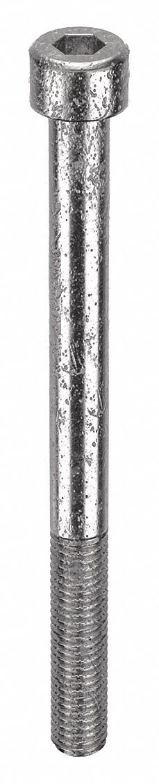 Socket Head Cap Screw: M8x1.25 Thread Size, 100 mm Lg, Std, Plain, Stainless Steel, 316, 25 PK