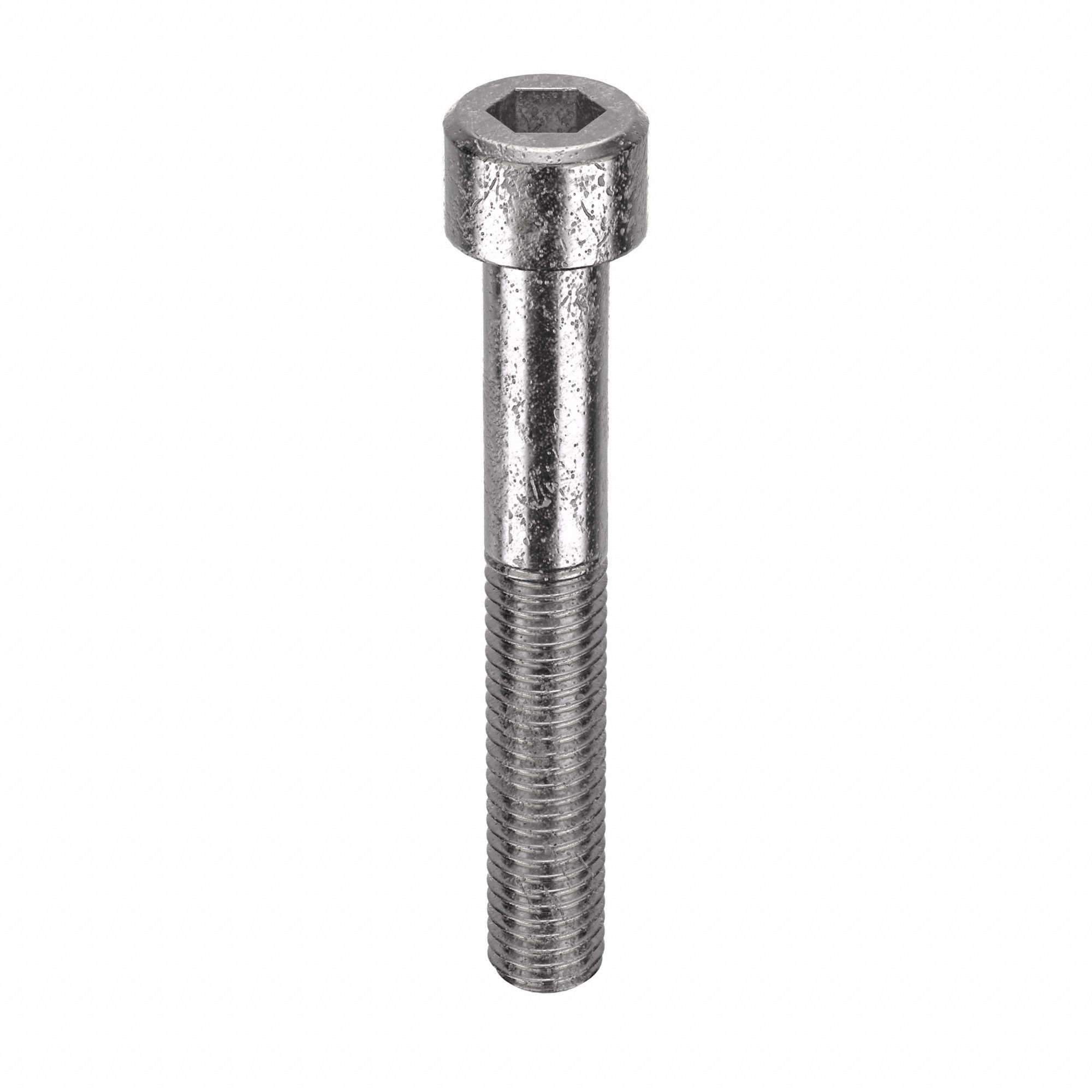 Socket Head Cap Screw: M10x1.50 Thread Size, 70 mm Lg, Std, Plain, Stainless Steel, 316, 25 PK