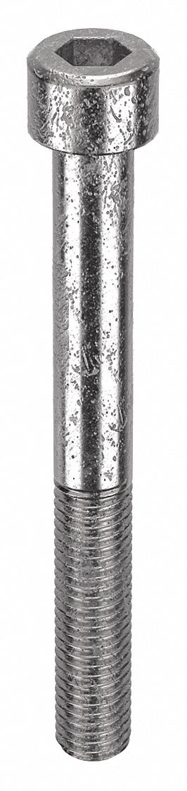 Socket Head Cap Screw: M10x1.50 Thread Size, 90 mm Lg, Std, Plain, Stainless Steel, 316, 25 PK