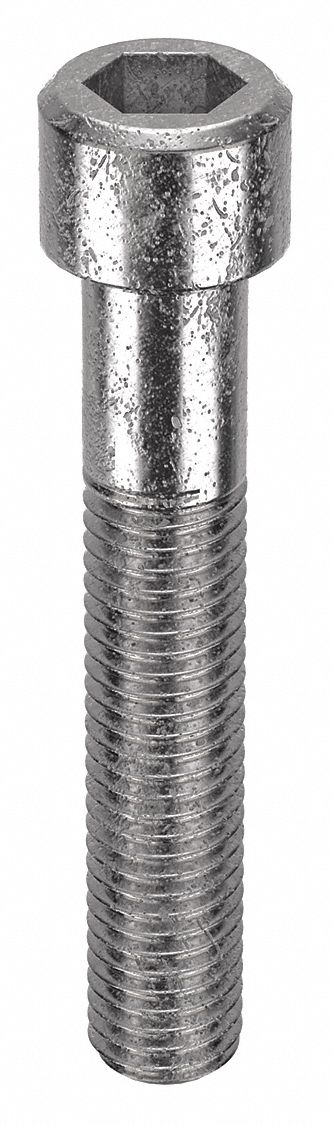 Socket Head Cap Screw: M12x1.75 Thread Size, 70 mm Lg, Std, Plain, Stainless Steel, 316, 25 PK