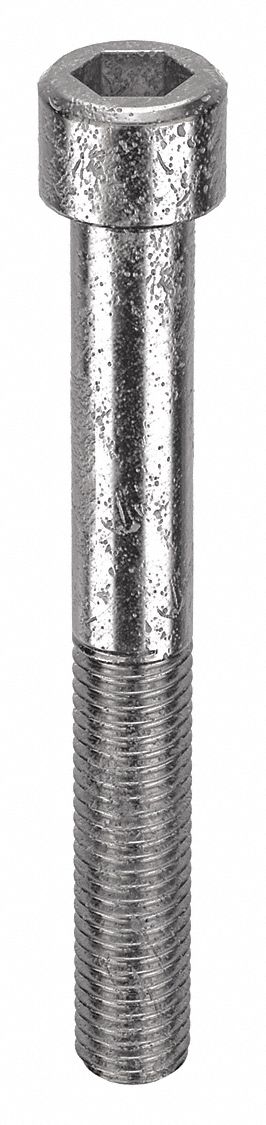 Socket Head Cap Screw: M12x1.75 Thread Size, 100 mm Lg, Std, Plain, Stainless Steel, 316, 10 PK
