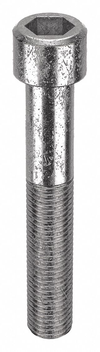 Socket Head Cap Screw: M16x2.00 Thread Size, 100 mm Lg, Std, Plain, Stainless Steel, 316, 10 PK