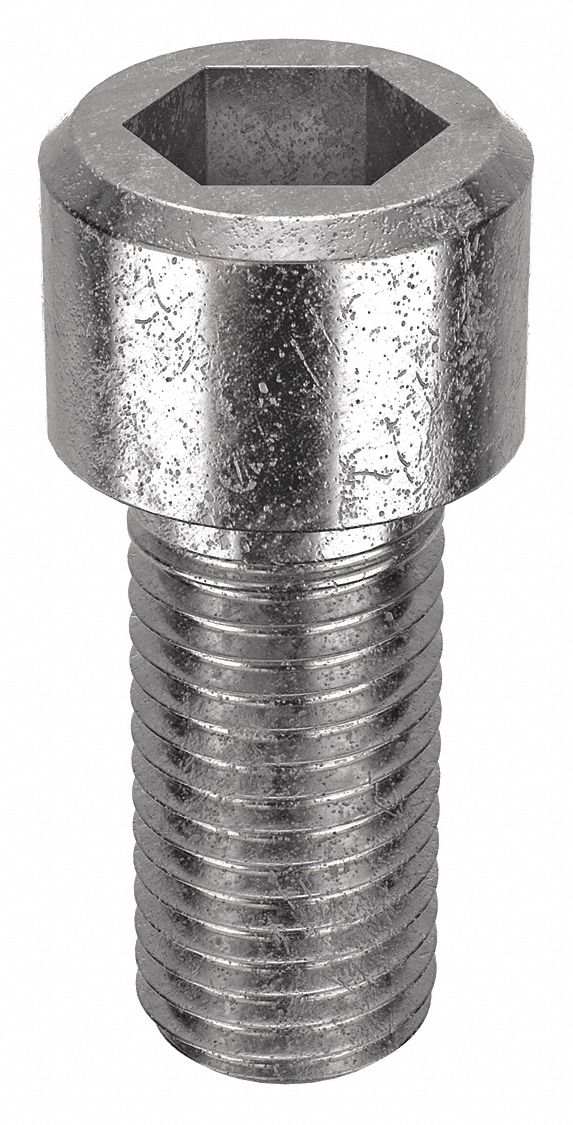 Socket Head Cap Screw: M20x2.50 Thread Size, 45 mm Lg, Std, Plain, Stainless Steel, 316, 5 PK