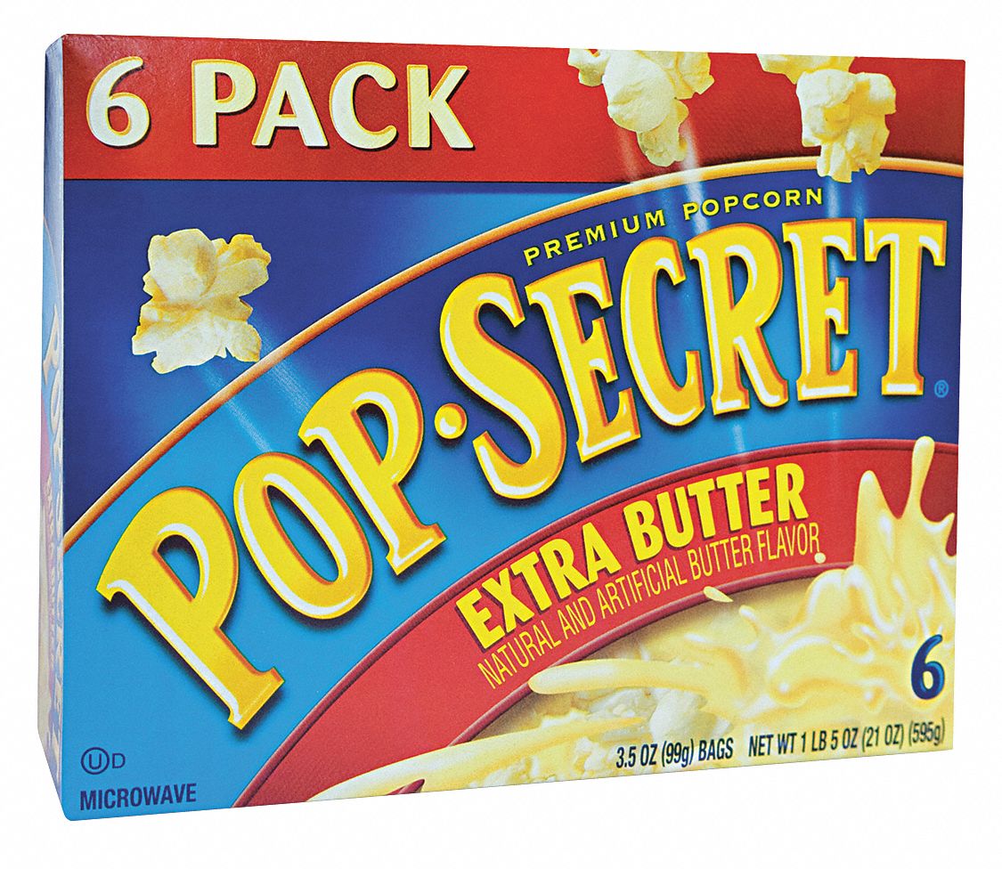 POP SECRET 3.5 Oz Extra Butter Pop Secret® Microwave Popcorn; PK6 ...