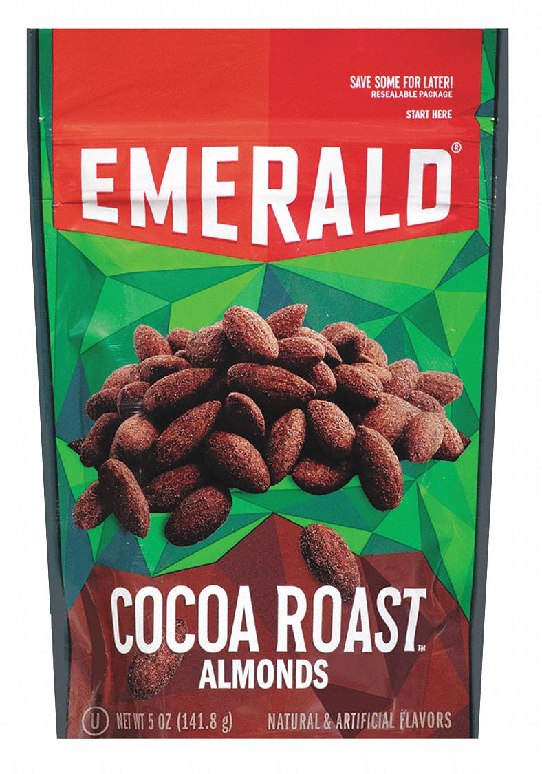 EMERALD 5 oz Dark Chocolate Cocoa Roast Almonds Emerald(R) Cocoa