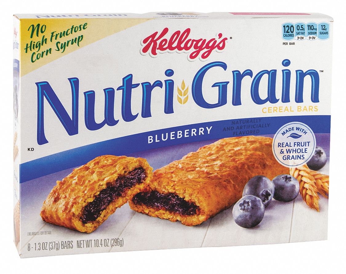 Kellogg's(R) Nutri-Grain(R) Cereal Bars: Blueberry, 1.3 oz Size, 16 PK