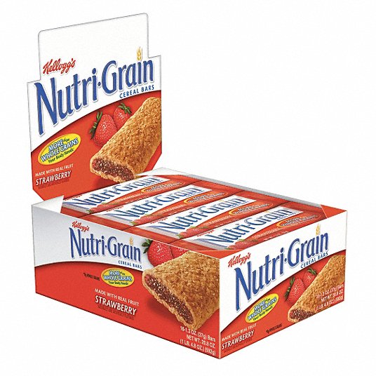 Kellogg's(R) Nutri-Grain(R) Cereal Bars: Strawberry, 1.3 oz Size, 16 PK