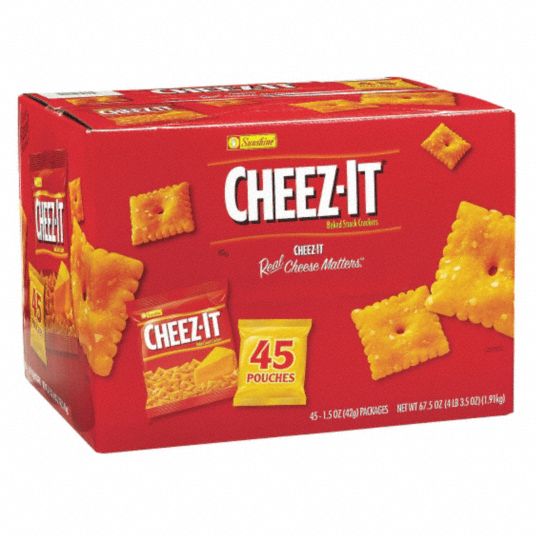 CHEEZ-IT 1.5 oz Cheese Sunshine(R) Cheez-It(R) Crackers; PK45 - 38ED57 ...