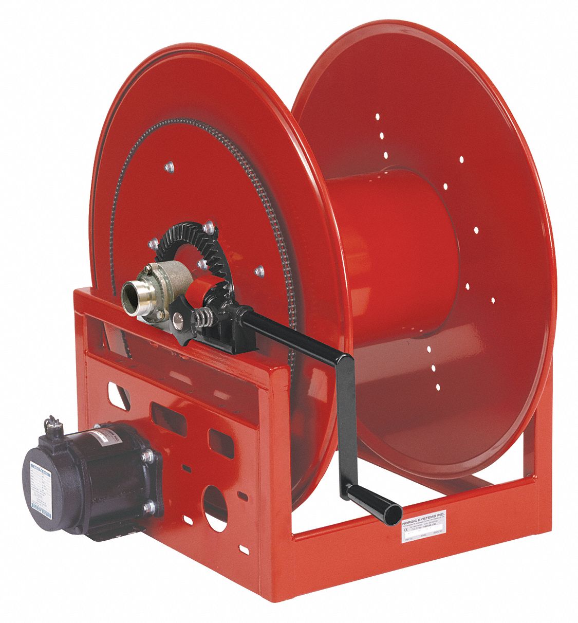 REELCRAFT 100 ft. Heavy Duty, Industrial Hose Reel, Red   Motor Driven and Hand Crank Hose Reels   38EE50|EP3905 25 24 15FF 1