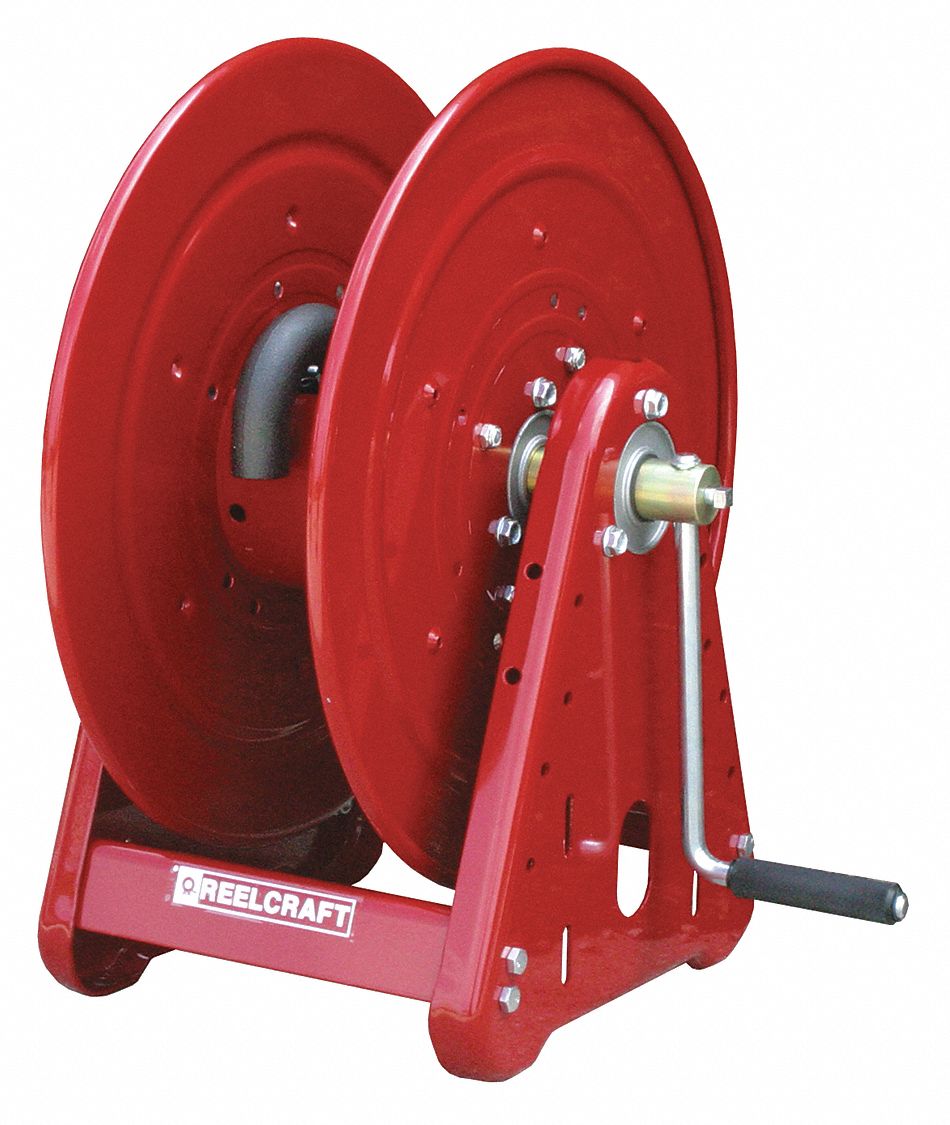 REELCRAFT, 50 ft (3/4 in I.D.), 17 3/4 in L x 19 3/4 in W x 20 1/4 in H,  Hand Crank Hose Reel - 38EE62