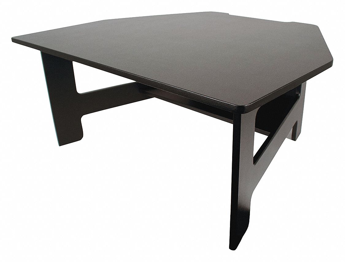 VICTOR StandUp Desk Converter Wood/Laminate Coating, Black, 40 lb Wt