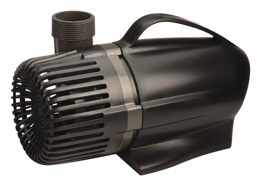Waterfall Pump: 9/64 hp, 120V AC, Plastic housing, 18 ft Max Head