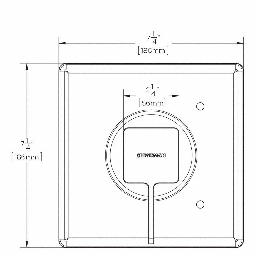 SPEAKMAN Shower Valve Trim Speakman, Lever Faucet Handle, 1 Handles