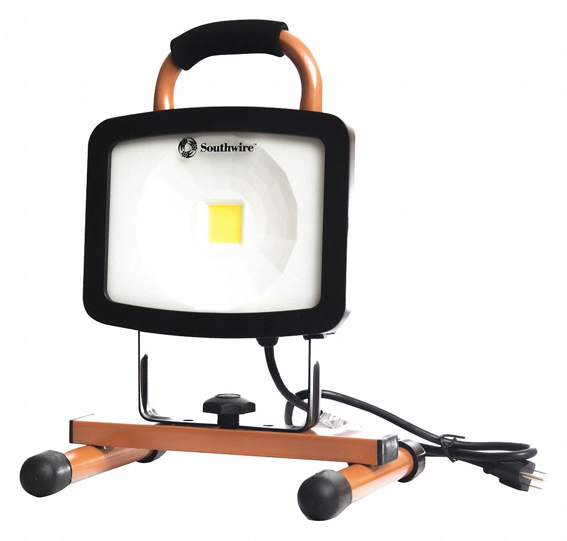 Temporary Job Site Light, Floor Stand, Corded (AC), Lumens 3177, Number