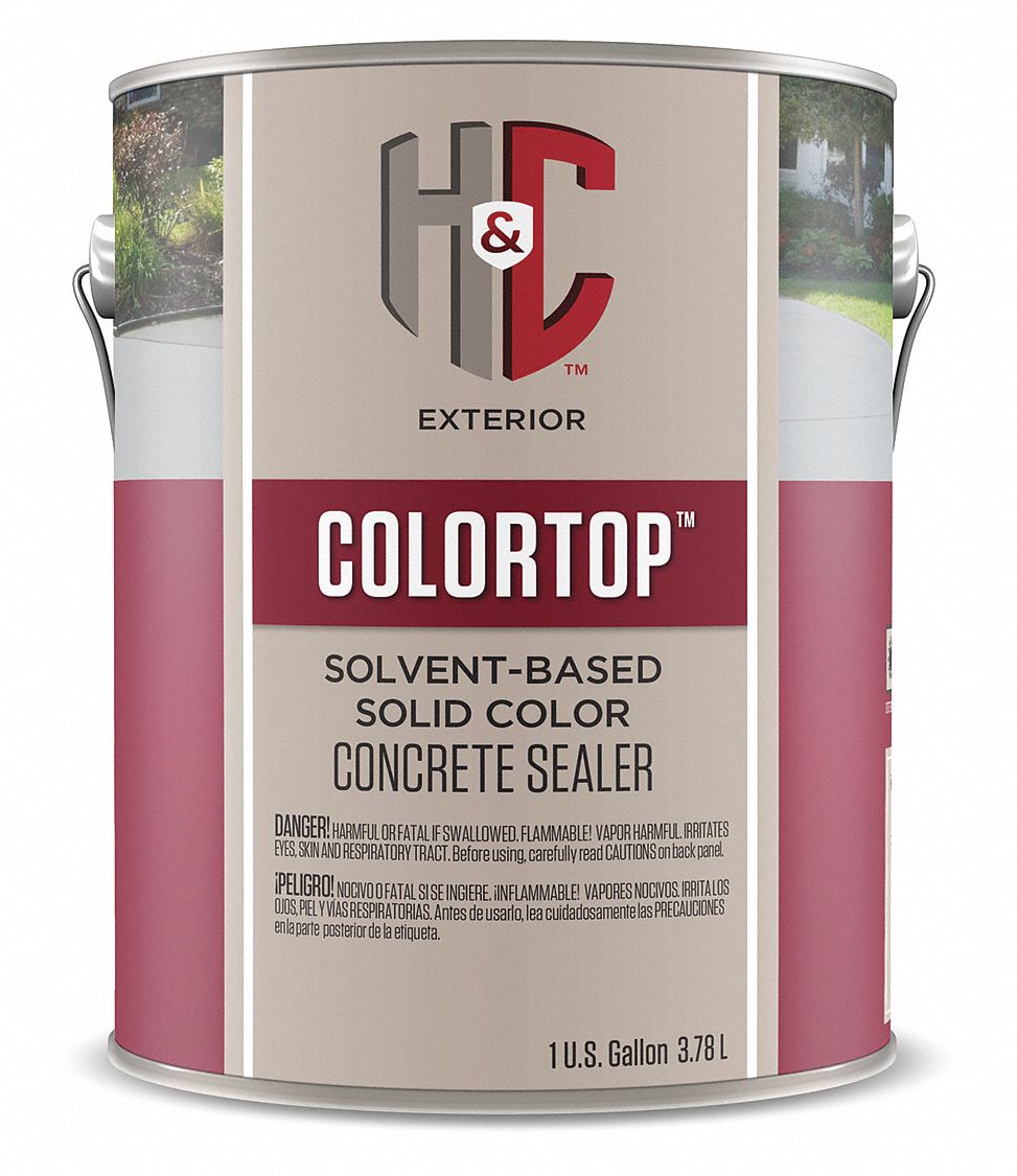 H&C Gloss Acrylic Concrete Dustproofer Floor Sealer, Tile Red, 5 gal