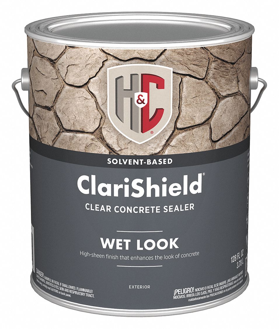 H&C Gloss Silicone Concrete Dustproofer Floor Sealer, Clear, 1 gal