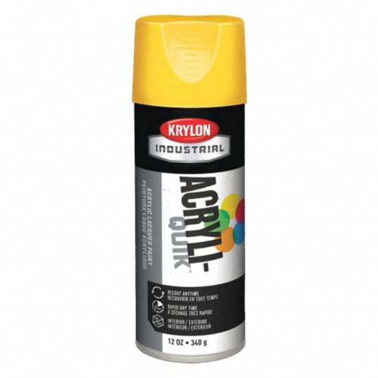 KRYLON INDUSTRIAL Acryli-Quik Spray Paint in High Gloss Sun Yellow for ...