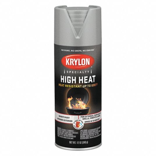 KRYLON High Heat Metallic Spray Paint in Metallic Aluminum Metallic for