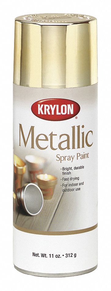 METALLiC GOLD Paint Finish 12 oz KRYLON Spray Can DIY Series FAST DRYING  1706