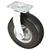 Medium-Duty Plate Casters with Flat-Free Wheels