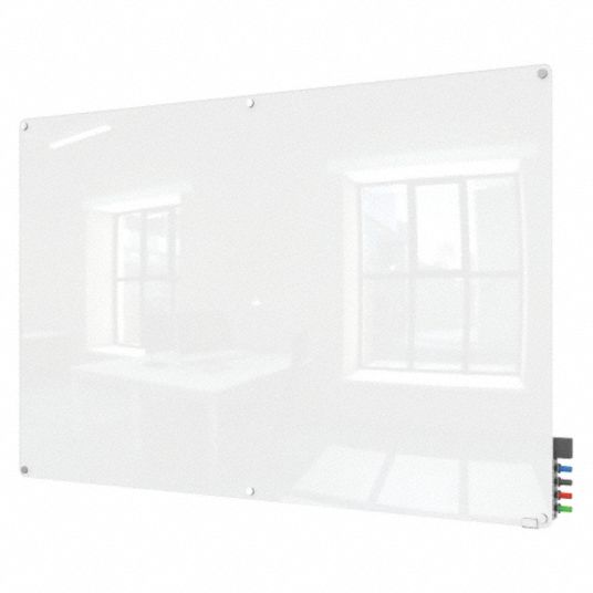 GHENT Dry Erase Board Wall Mounted, 48 in Dry Erase Ht, 96 in Dry