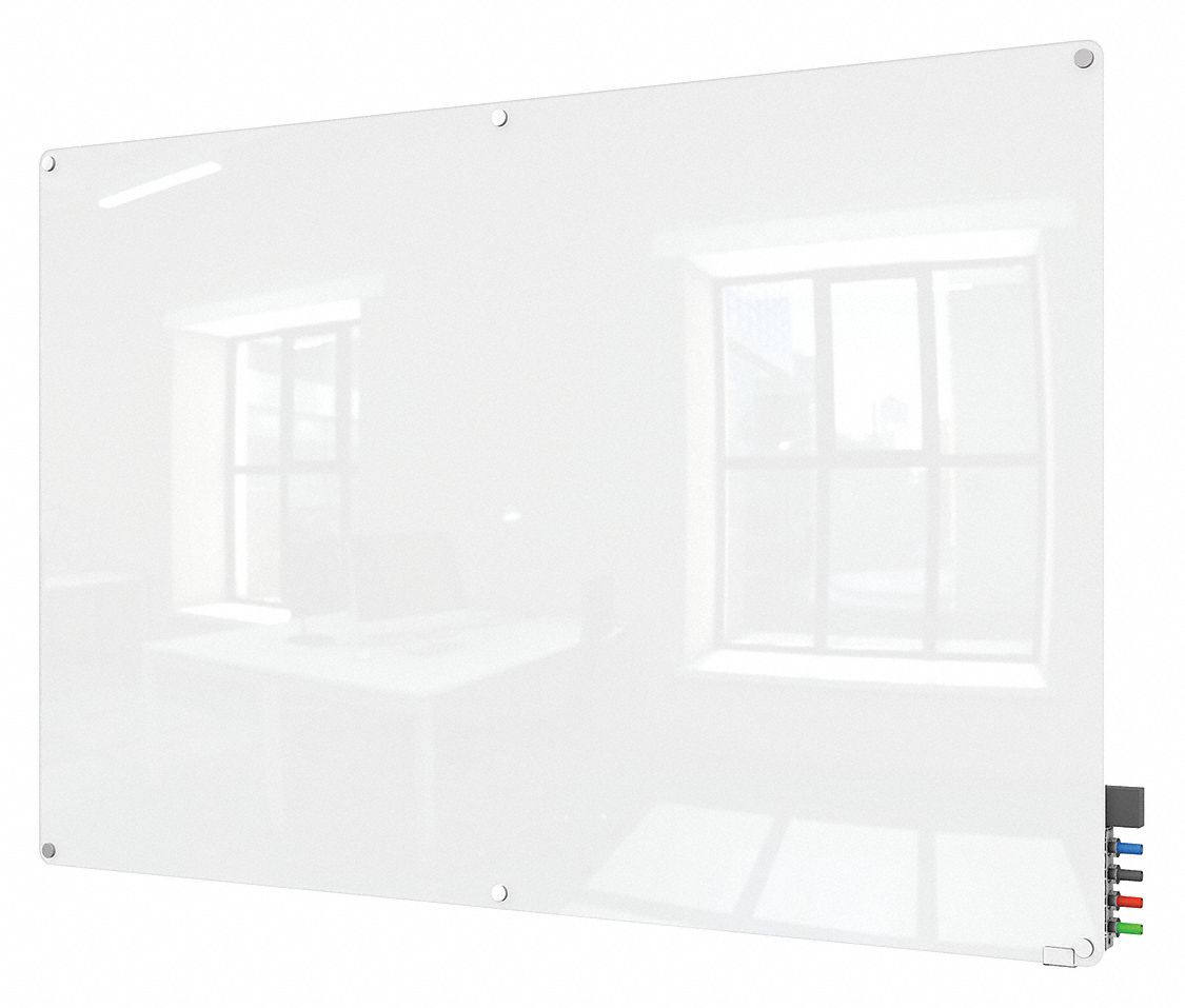 Wall Mounted, 48 in Dry Erase Ht, Dry Erase Board 38EU10HMYRM46WH