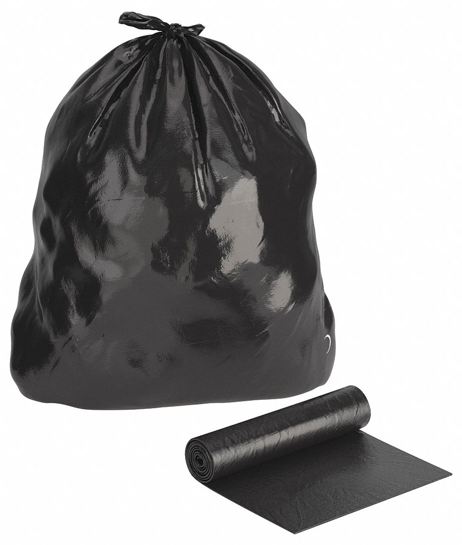 38in x 58in Black Garbage Bags