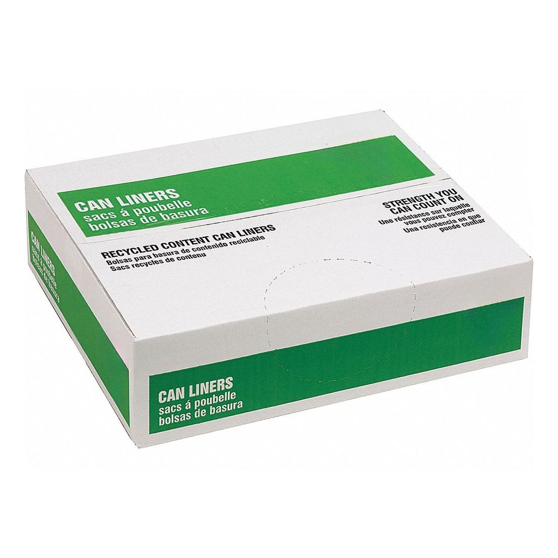 Recycled Trash Bags Clr PK100