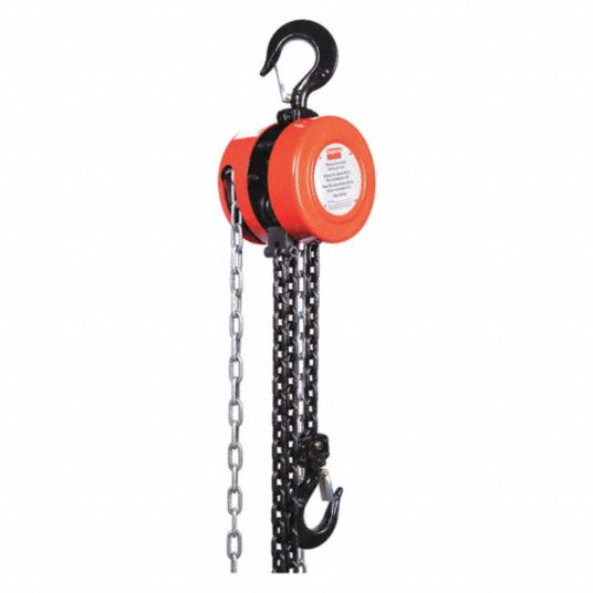 DAYTON, Hook Mounted - No Trolley, 2,000 lb Lifting Capacity, Manual ...