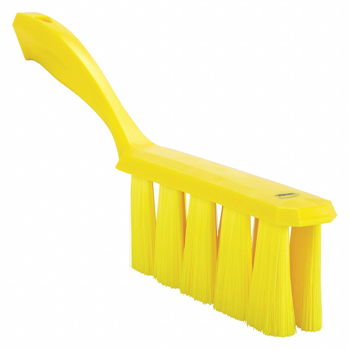 BENCH BRUSH, SOFT, POLYESTER BRISTLE, 7 IN HANDLE L, 6½ IN BRUSH L, YELLOW