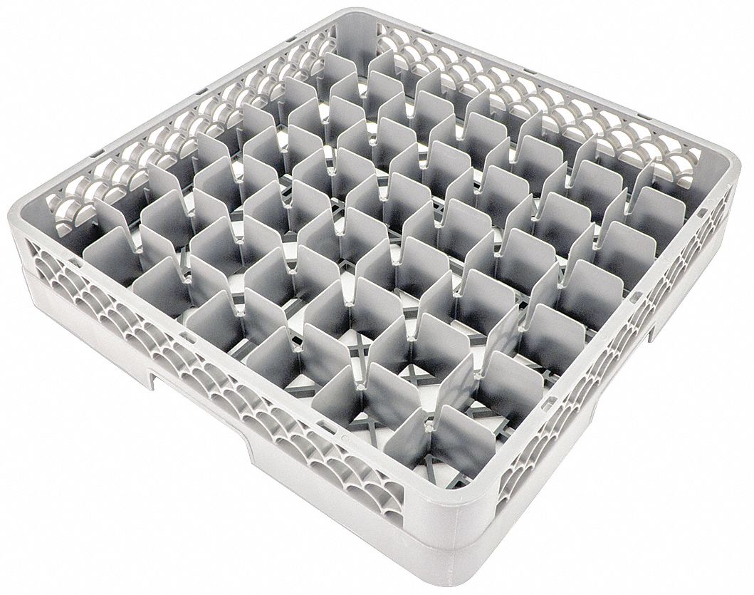 GLASS RACK,49-COMPARTMENTS,FOR REC49