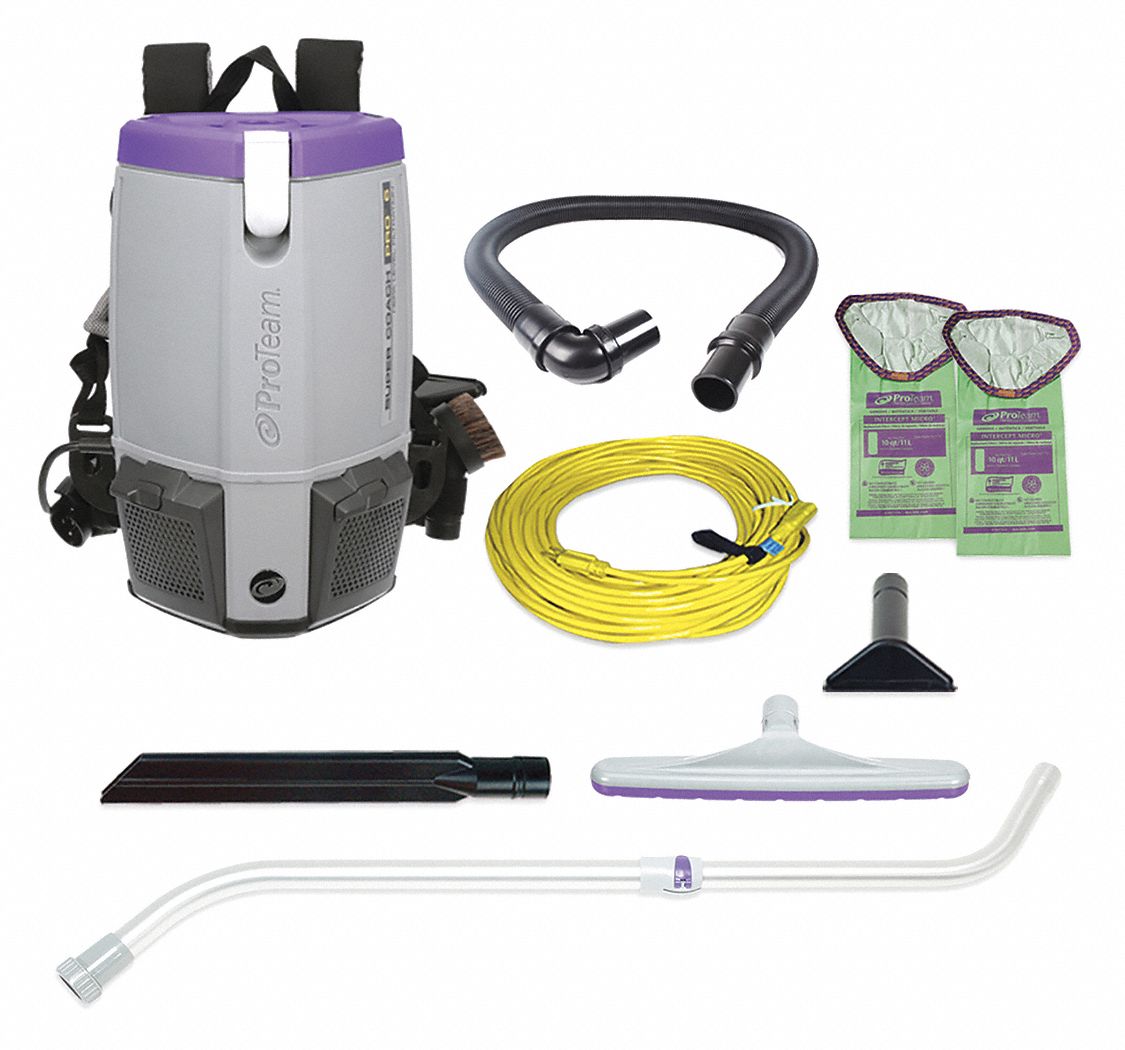 Backpack Vacuum: 153 cfm Air Flow, 11.6 lb Wt, 70 dB Sound Level, 1 1/2 gal Vacuum Capacity