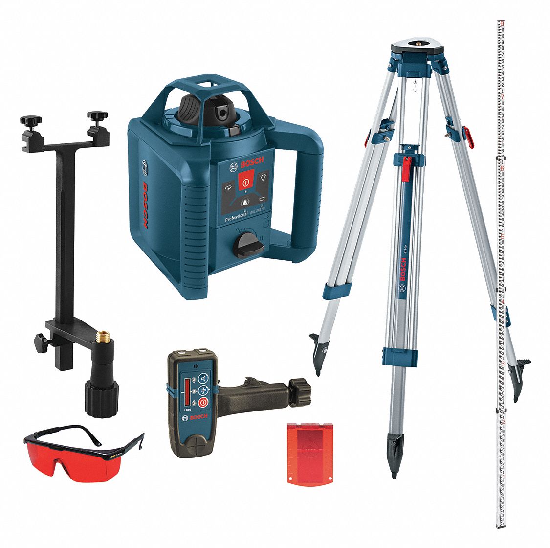 BOSCH Rotary Laser Level, SelfLeveling, 800 ft. 38EW51GRL 245 HVCK