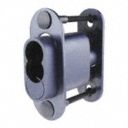 Plunger Deadbolt Sliding Lck, 1-1/8in dia