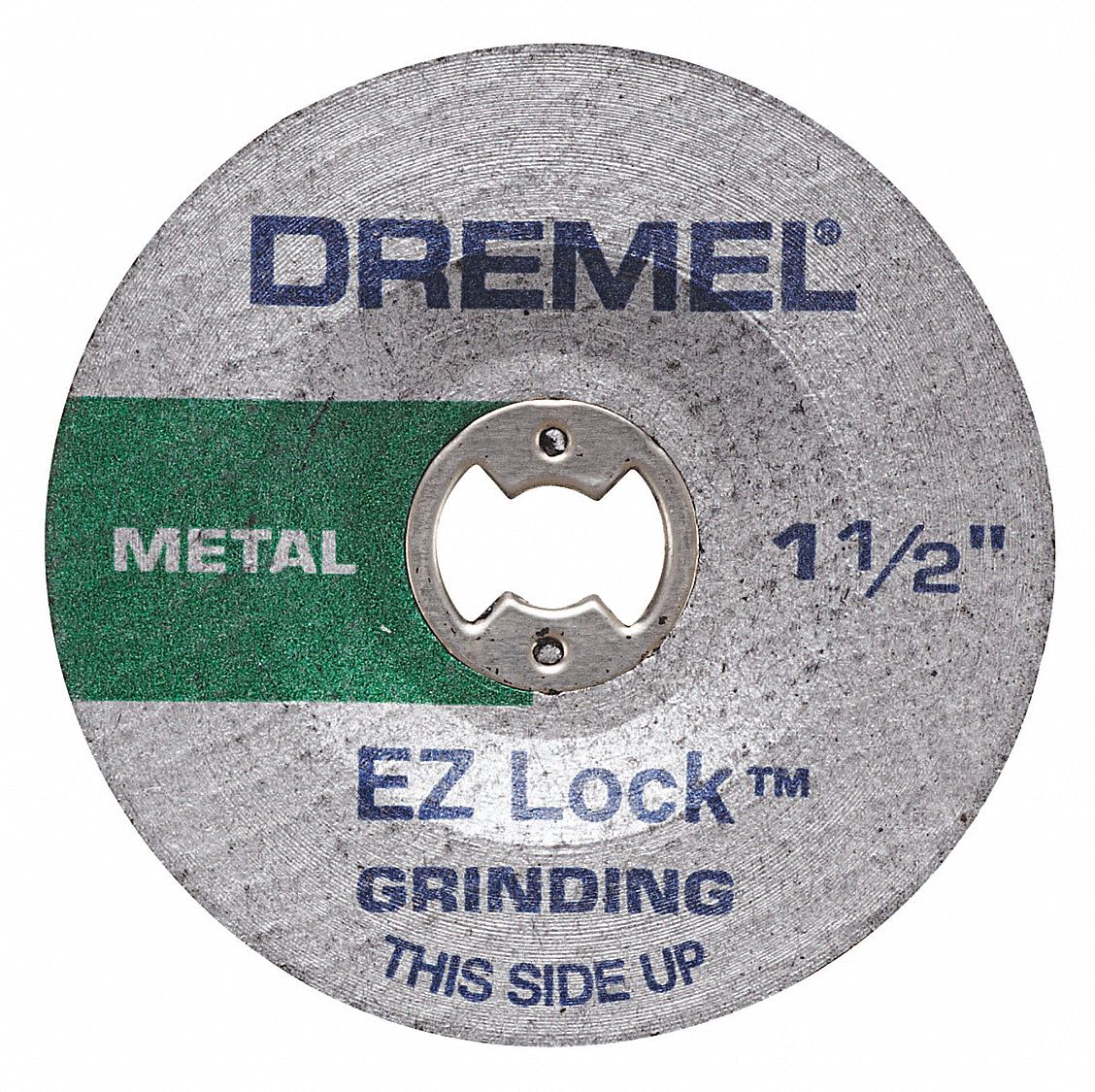DREMEL Grinding Wheel, 1 1/2 in, 1/8 in, Unmounted, PK 2 38EY44