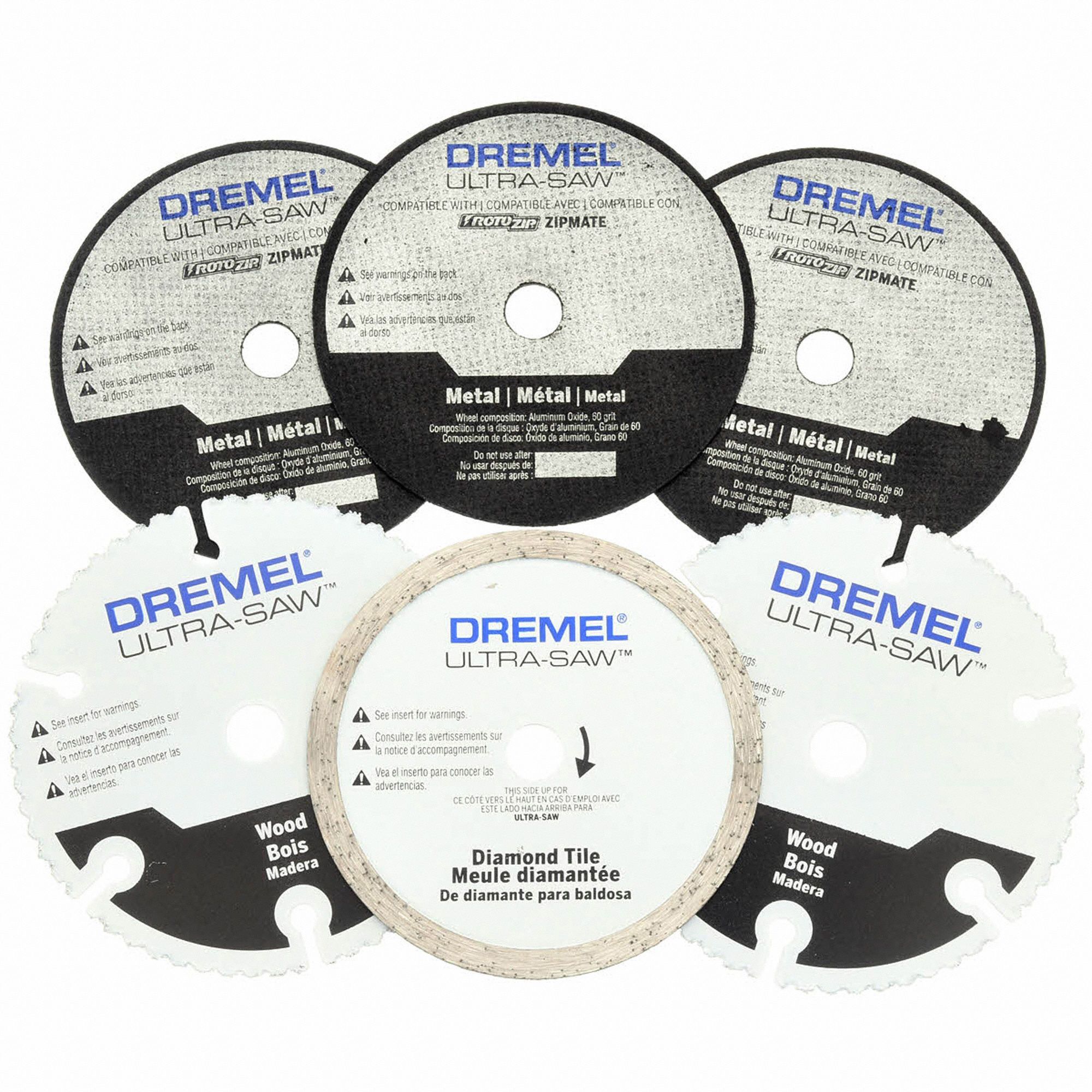 DREMEL Cutting Wheel, 3 1/2 in, 1/16 in, Mounted 38EY52US700 Grainger